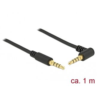 DeLOCK 85610 cavo audio 1 m 3.5mm Nero