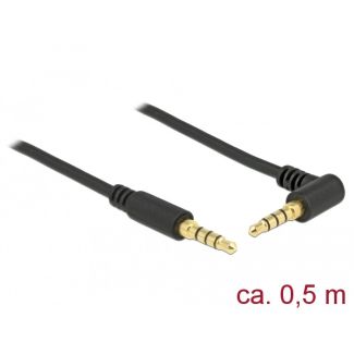 DeLOCK 85607 audio cable 0.5 m 3.5mm Black