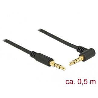DeLOCK 85607 cavo audio 0,5 m 3.5mm Nero