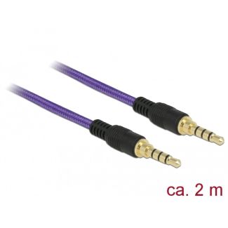 DeLOCK 85599 audio cable 2 m 3.5mm Purple