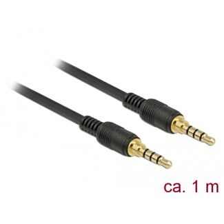 DeLOCK 85595 cavo audio 1 m 3.5mm Nero