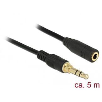 DeLOCK 85590 cavo audio 5 m 3.5mm Nero
