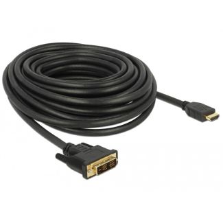 DeLOCK 85587 video cable adapter 10 m HDMI Type A (Standard) DVI-D Black