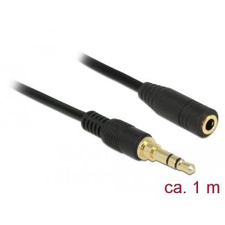 DeLOCK 85576 audio cable 1 m 3.5mm Black