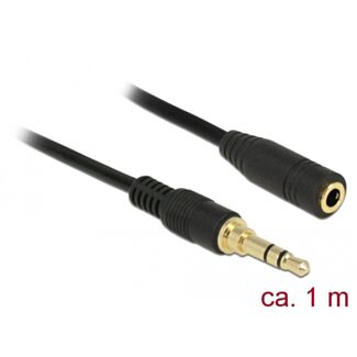 DeLOCK 85576 cavo audio 1 m 3.5mm Nero