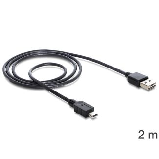 DeLOCK 85554 USB cable USB 2.0 2 m USB A Mini-USB B Black