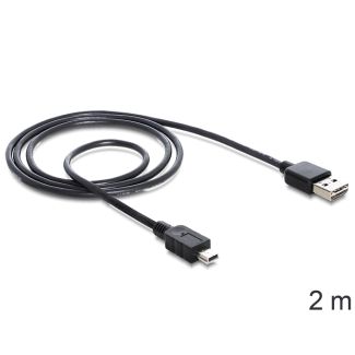 DeLOCK 85554 cavo USB USB 2.0 2 m USB A Mini-USB B Nero