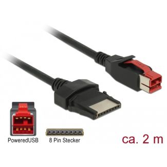 DeLOCK 85478 power cable Black 2 m PoweredUSB