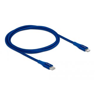 DeLOCK Cavo dati e cavo di ricarica USB Type-C per Lightning per iPhone, iPad e iPod da blu 1 m MFi