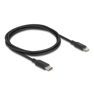 DeLOCK Cavo dati e ricarica sottile da USB Type-C per Lightning per iPhone, iPad, iPod nero 1 m MFi