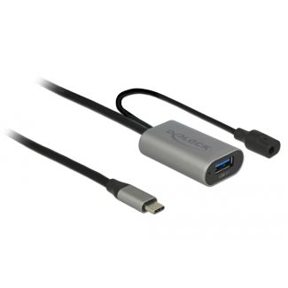 DeLOCK 85391 cavo USB USB 3.2 Gen 1 (3.1 Gen 1) 5 m USB A USB C Nero, Grigio