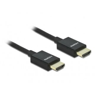 DeLOCK Coassiale Cavo HDMI ad alta velocità 48 Gbps 8K 60 Hz nero 2 m