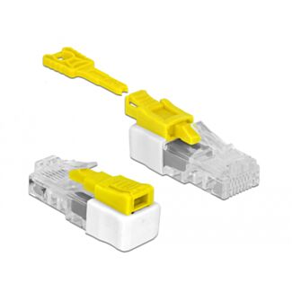 DeLOCK 85334 cavo di collegamento RJ45 Bianco, Giallo