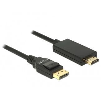 DeLOCK 85316 video cable adapter 1 m DisplayPort HDMI Black