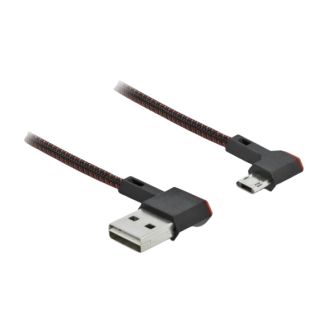 DeLOCK Cavo EASY-USB 2.0 Tipo-A maschio per USB Type-C maschio nero con angolazione sinistra / destra da 1 m