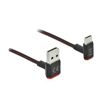 DeLOCK Cavo EASY-USB 2.0 Tipo-A maschio per USB Type-C maschio nero con angolazione alto / basso da 1,5 m