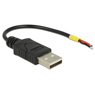 DeLOCK 85250 cavo USB USB 2.0 0,1 m USB A Nero