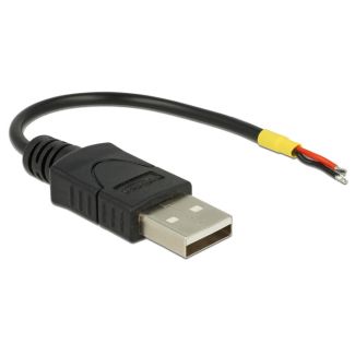 DeLOCK 85250 USB cable USB 2.0 0.1 m USB A Black