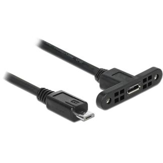 DeLOCK 85245 USB cable USB 2.0 0.25 m Micro-USB B Black