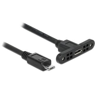 DeLOCK 85245 cavo USB USB 2.0 0,25 m Micro-USB B Nero