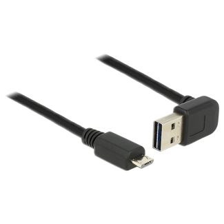 DeLOCK 85203 cavo USB USB 2.0 0,5 m USB A Micro-USB B Nero