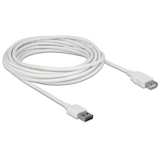 DeLOCK 85202 USB cable USB 2.0 5 m USB A White
