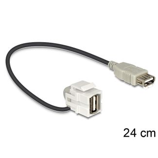 DeLOCK 86327 USB cable 0.24 m USB A Black