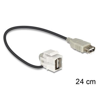 DeLOCK 86327 cavo USB 0,24 m USB A Nero