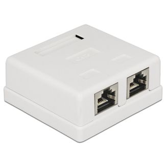 DeLOCK 86269 cassetta di scarico RJ-45 Bianco