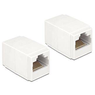 DeLOCK 86249 adattatore per inversione del genere dei cavi RJ45 Bianco