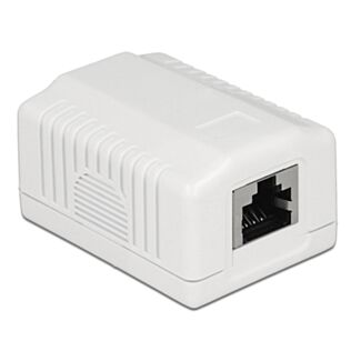 DeLOCK 86196 presa energia RJ-45 Bianco