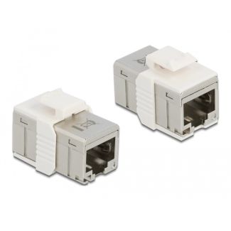 DeLOCK Adapter RJ45 jack to RJ45 jack compact Cat.6A metal