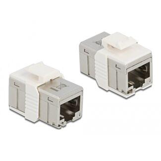 DeLOCK Adattatore RJ45 femmina per RJ45 femmina Cat.6A metallo