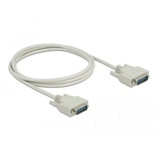 DeLOCK Serial Cable D-Sub15 male to male 2 m