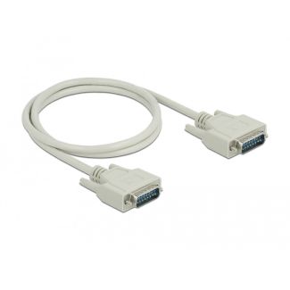DeLOCK Serial Cable D-Sub15 male to male 1 m