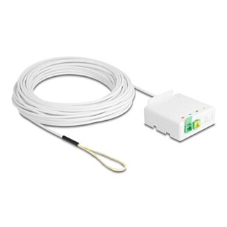 DeLOCK Scatola di connessione in fibra ottica 2 x SC/APC Simplex con set di cavi di discesa 20 m