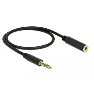 DeLOCK 85795 audio cable 0.5 m 4.4mm Black