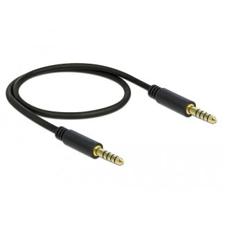 DeLOCK 85790 audio cable 0.5 m 4.4mm Black
