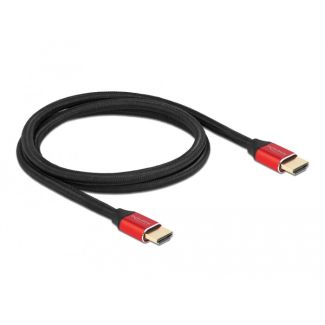 DeLOCK Ultra High Speed HDMI Cable 48 Gbps 8K 60 Hz red 1 m certified