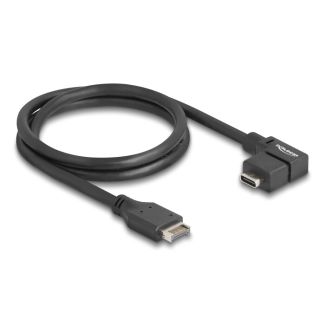 DeLOCK USB 10 Gbps Cable Type-E Key A 20 pin male to USB Type-C female angled 70 cm