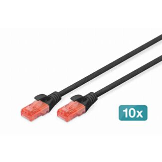 Digitus CAT 6 U/UTP patch cord - LSZH, 10 pieces