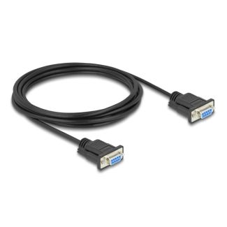 DeLOCK Serial Cable RS-232 D-Sub9 female to female with narrow plug housing 3 m
