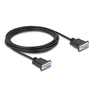 DeLOCK Cavo seriale RS-232 D-Sub9 femmina per femmina 3 m