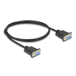 DeLOCK Cavo seriale RS-232 D-Sub9 femmina per femmina 1 m