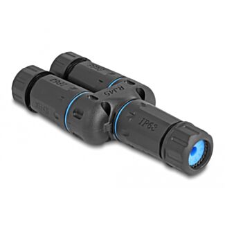 DeLOCK Cavo connettore RJ45 femmina per 2 x RJ45 femmina Cat.6A impermeabile