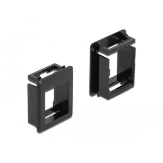 DeLOCK Keystone Holder for cases 4 pieces black