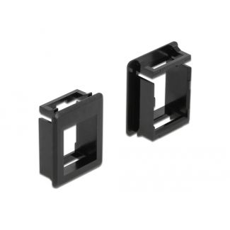 DeLOCK Supporto Keystone per case in 4 pezzi nero