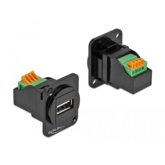 DeLOCK D-Type Module USB 2.0 Type-A female to terminal block