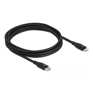 DeLOCK Cavo dati e cavo di ricarica USB Type-C per Lightning per iPhone, iPad e iPod da nero 2 m MFi