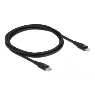 DeLOCK Cavo dati e cavo di ricarica USB Type-C per Lightning per iPhone, iPad e iPod da nero 1 m MFi